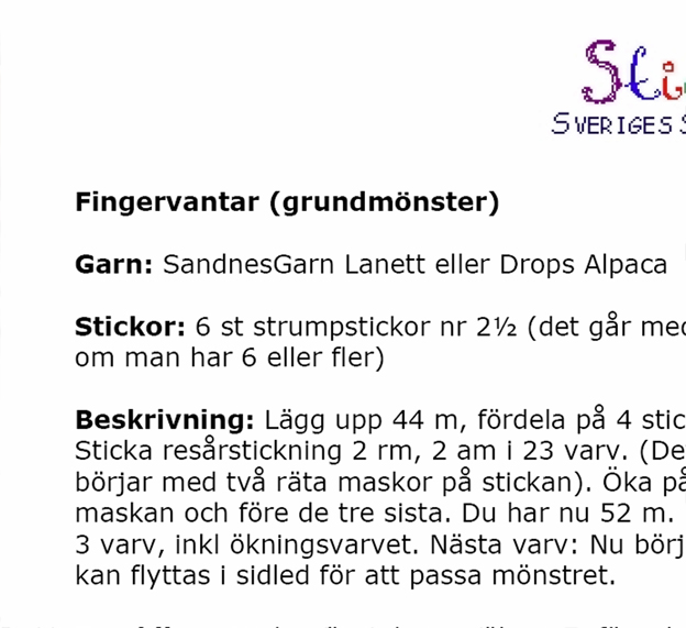 fingervantargrund